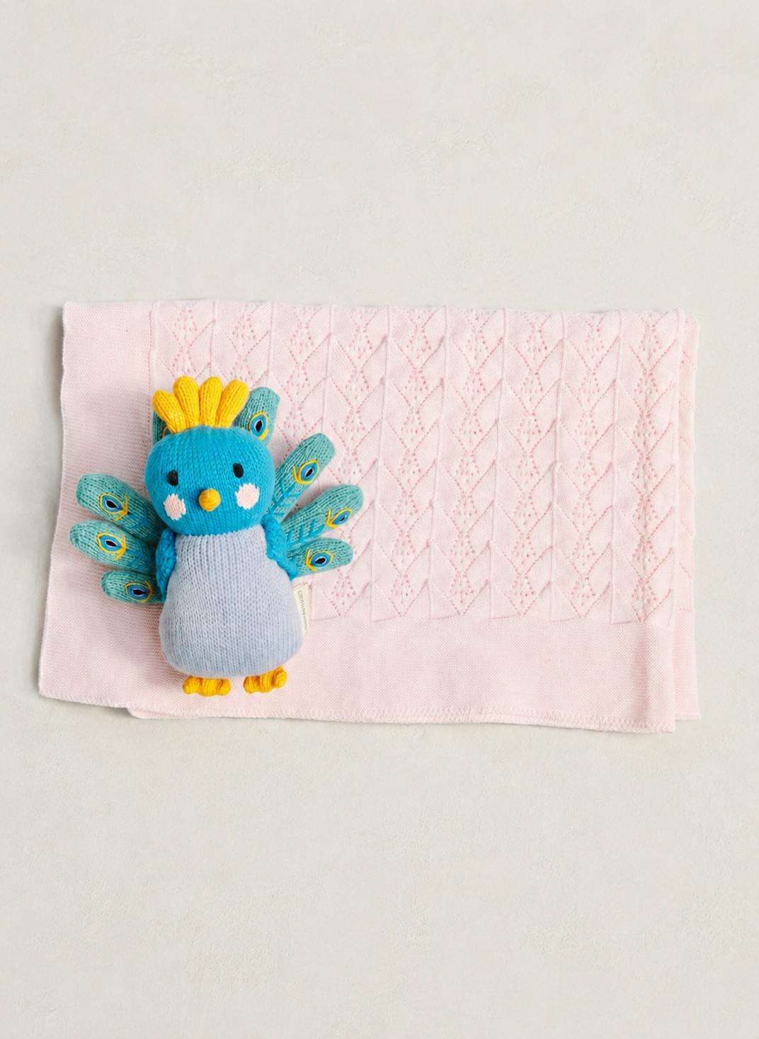 Wonder Baby Blanket and Violet the Peacock Gift Set