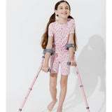 Milk & Cookies Pink Bamboo Kids Pajama Short Set