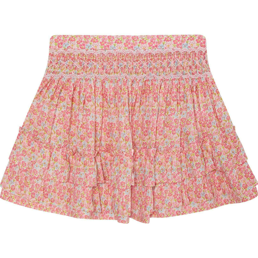 Girls Smocked Ruffle Skirt Miyuki