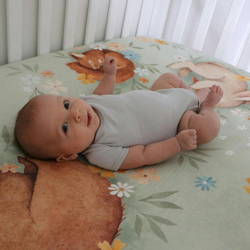 Enchanted Meadow Standard Crib Sheet
