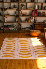 Banana Parade Funky Rug by Becca Franks