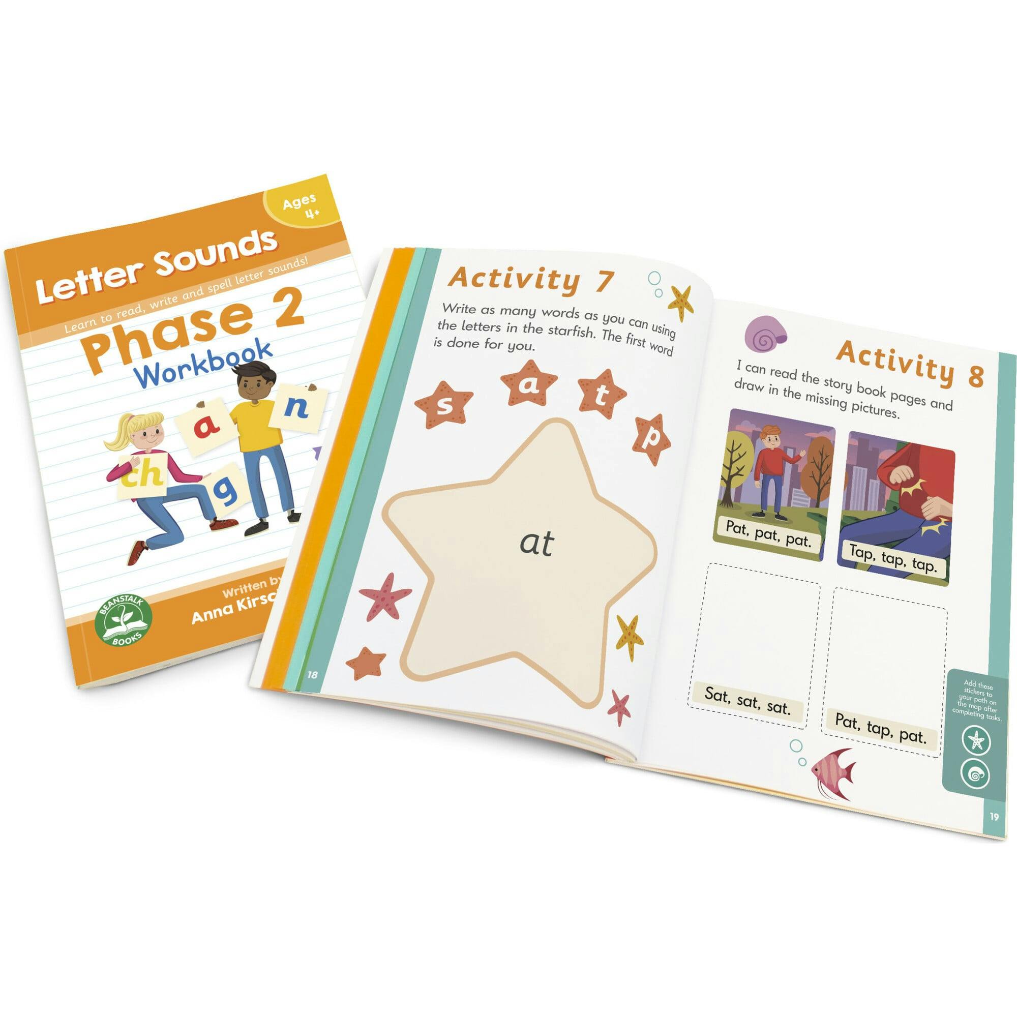 Phase 2 Letter Sounds Educational Learning Workbook