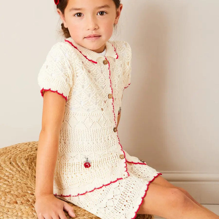 Plain Linen Hairband in Red