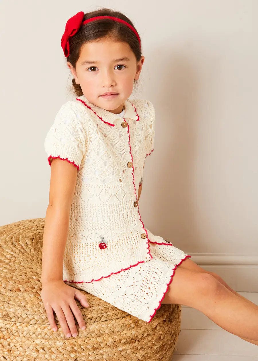 Plain Linen Hairband in Red