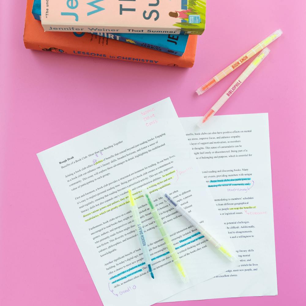 Book Club Double Sided Highlighter Set