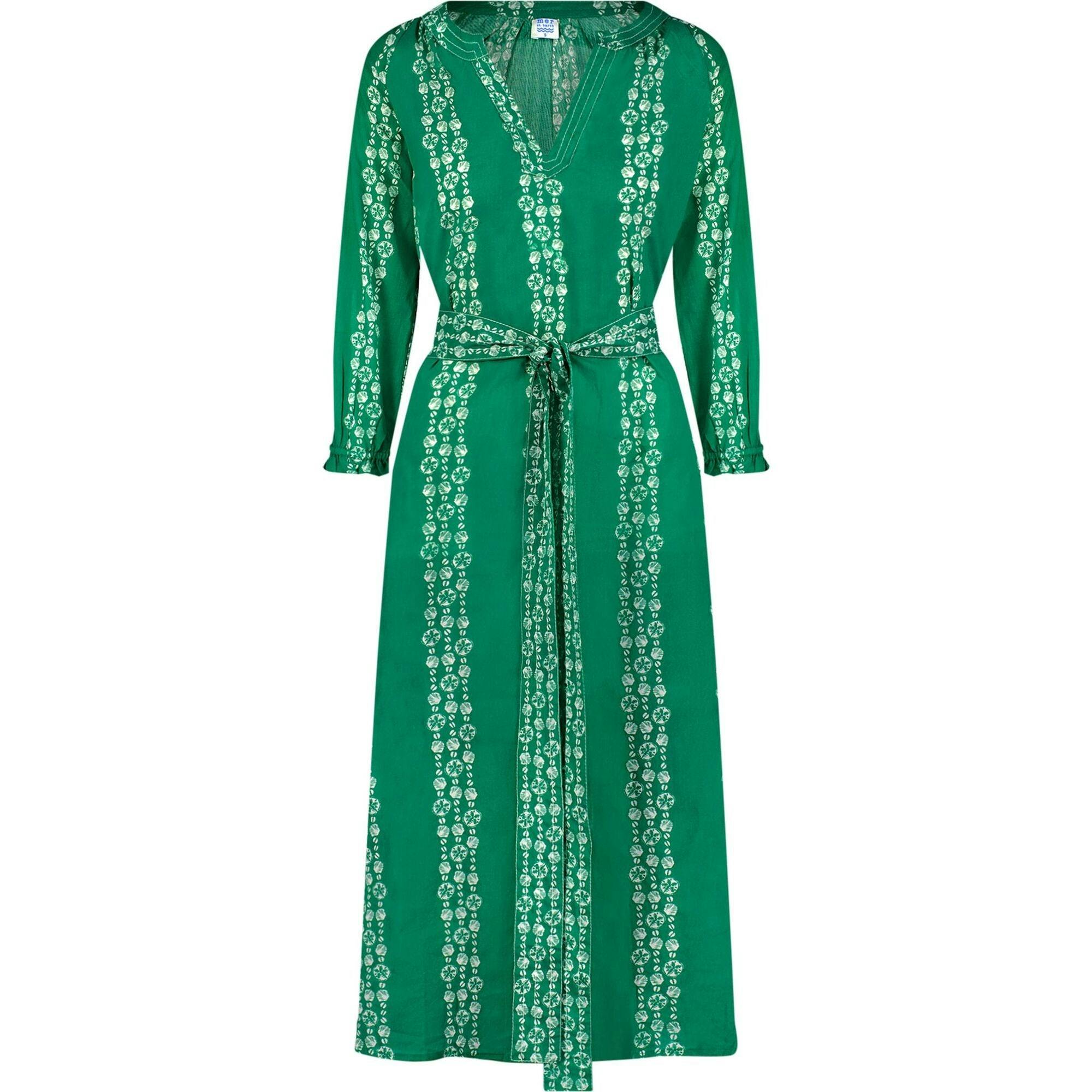 Anouk Women's Kaftan Jungle Seashells, Green