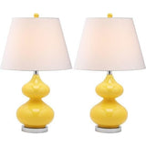 Set of 2 Eva Double Gourd Glass Lamps