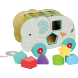 Orange Tree Toys: Shape Sorter: Jungle - Wooden Wheeled Animal Sorter