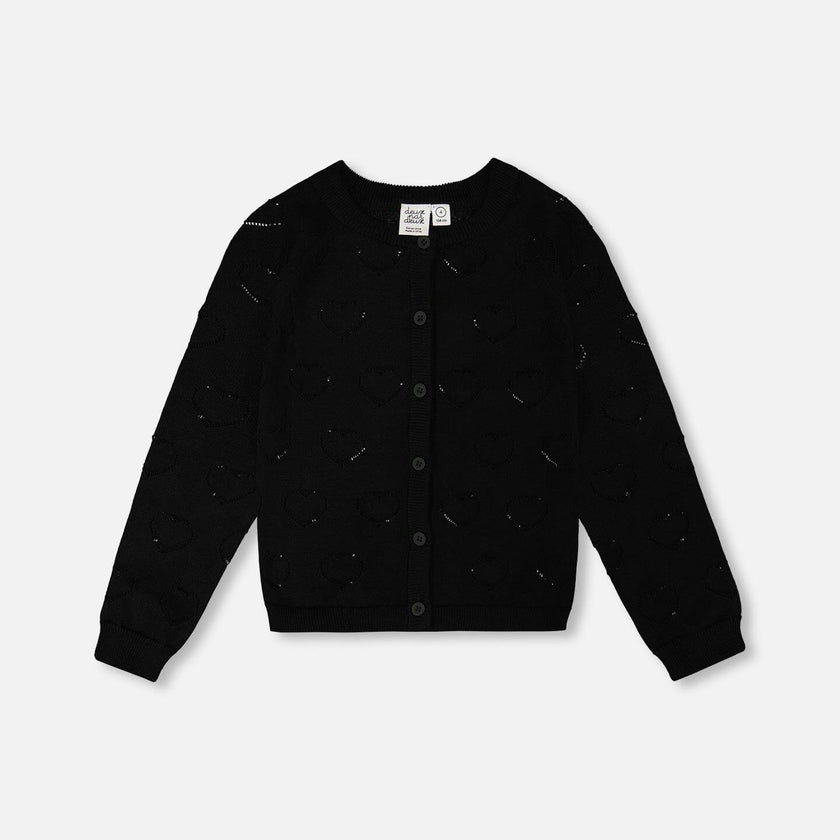 Pointelle Knit Cardigan
