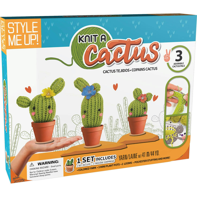 Knit a Cactus Kids Craft Set
