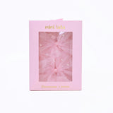 Tulle Bow Pearl Accented Hairclip Set