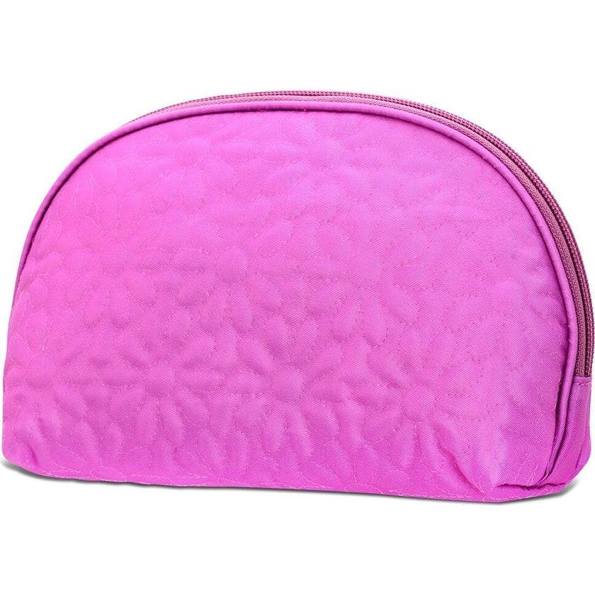 Puffy Flowers Oval Cosmetic Bag