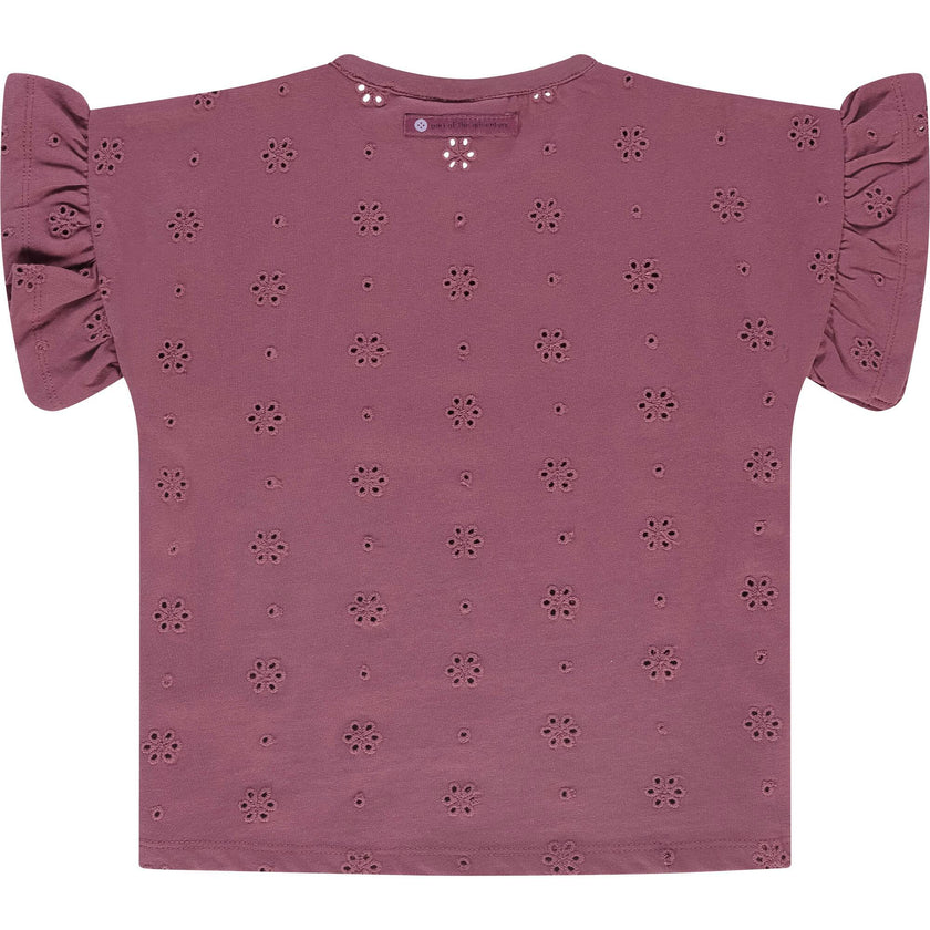Ruffle Eyelet T-Shirt