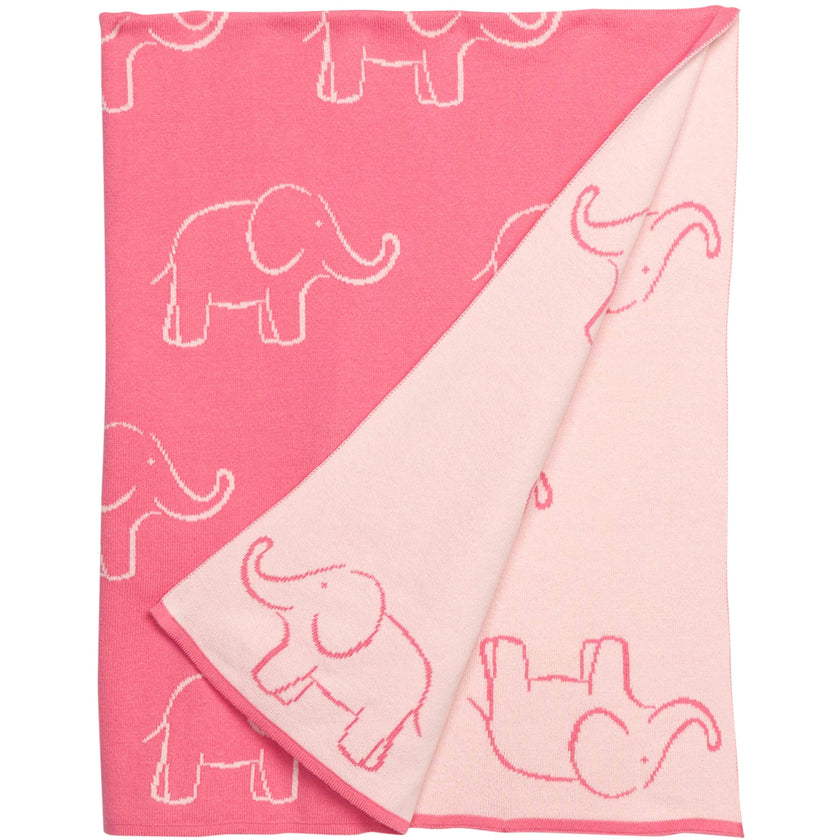 Nursery Blanket - Pink Elephant
