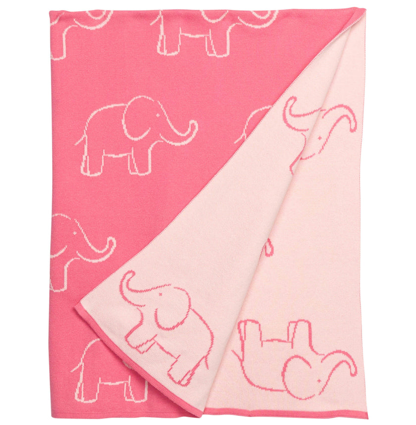 Nursery Blanket - Pink Elephant