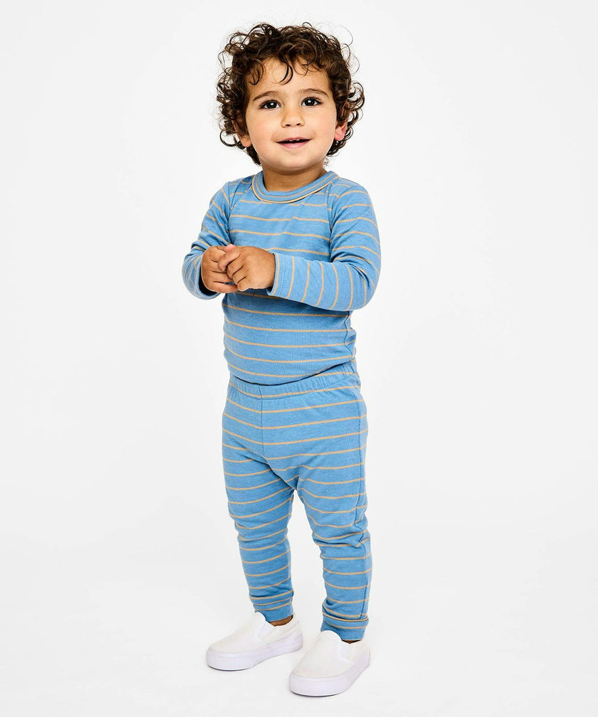 Edward One-piece, Blue Fine Stripe