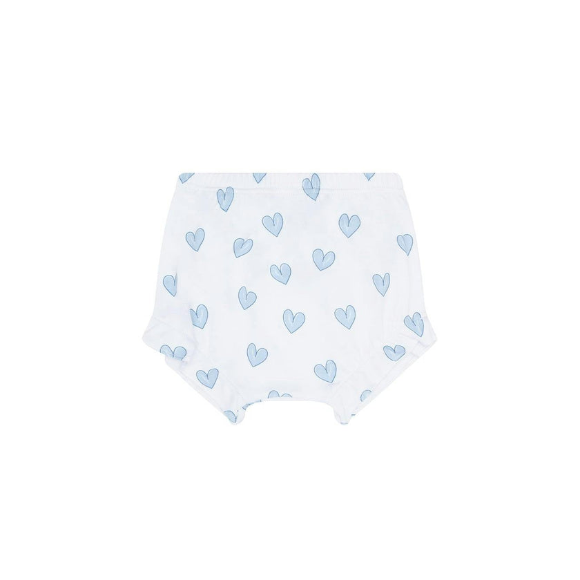 Blue Heart Print Onesie Set