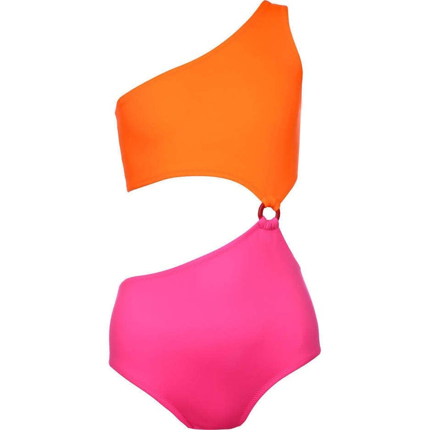 Fuji One-Shoulder One-Piece Swimsuit