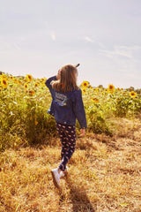 Recycled Cotton Hearts Kid Legging