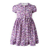 Violet Button-Front Dress & Bloomers