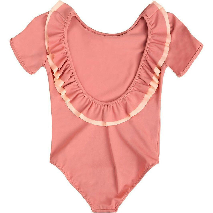 Carlotta Surf Suit in Coral Pink & Peach Pink