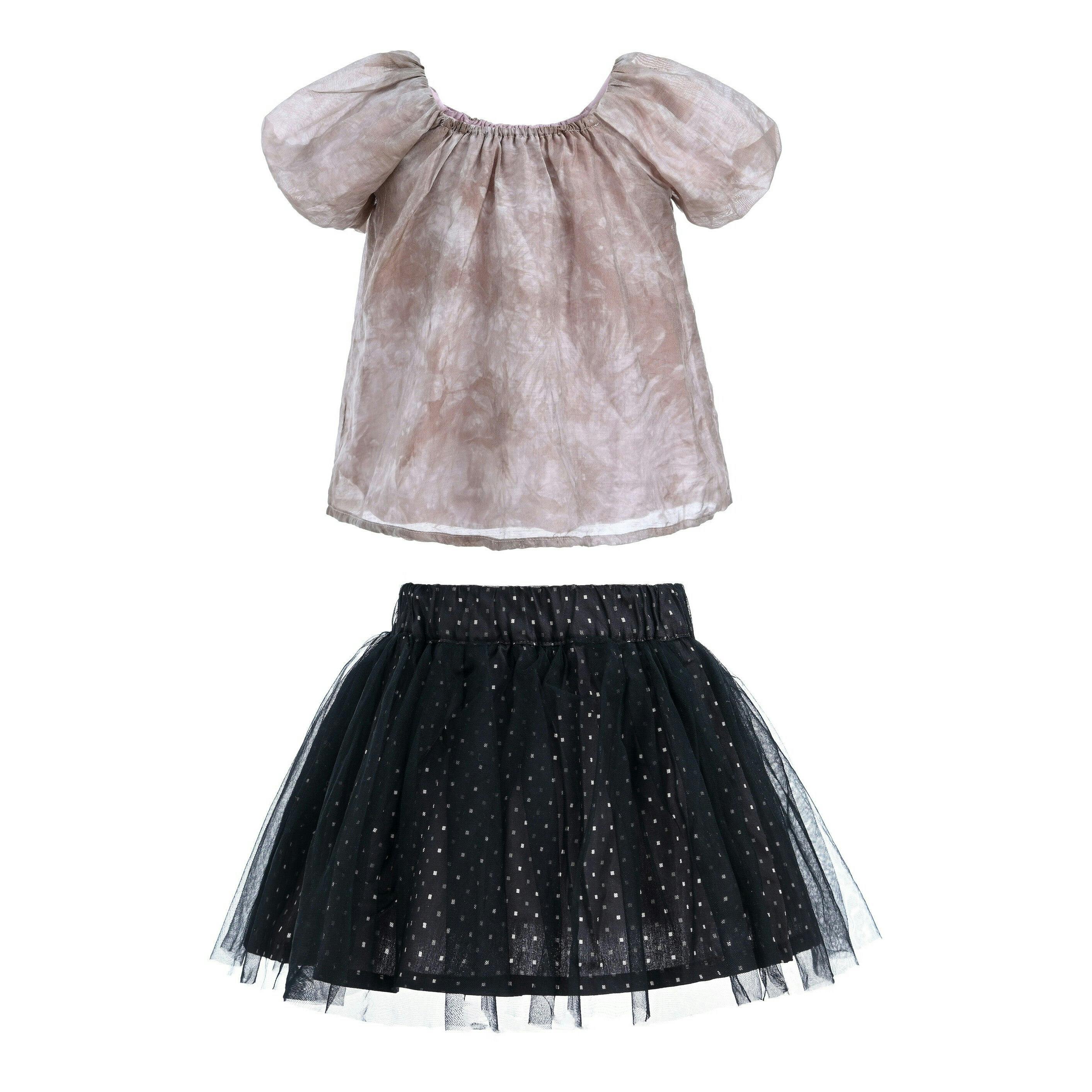 Pink Rose Floral Skirt Outfit