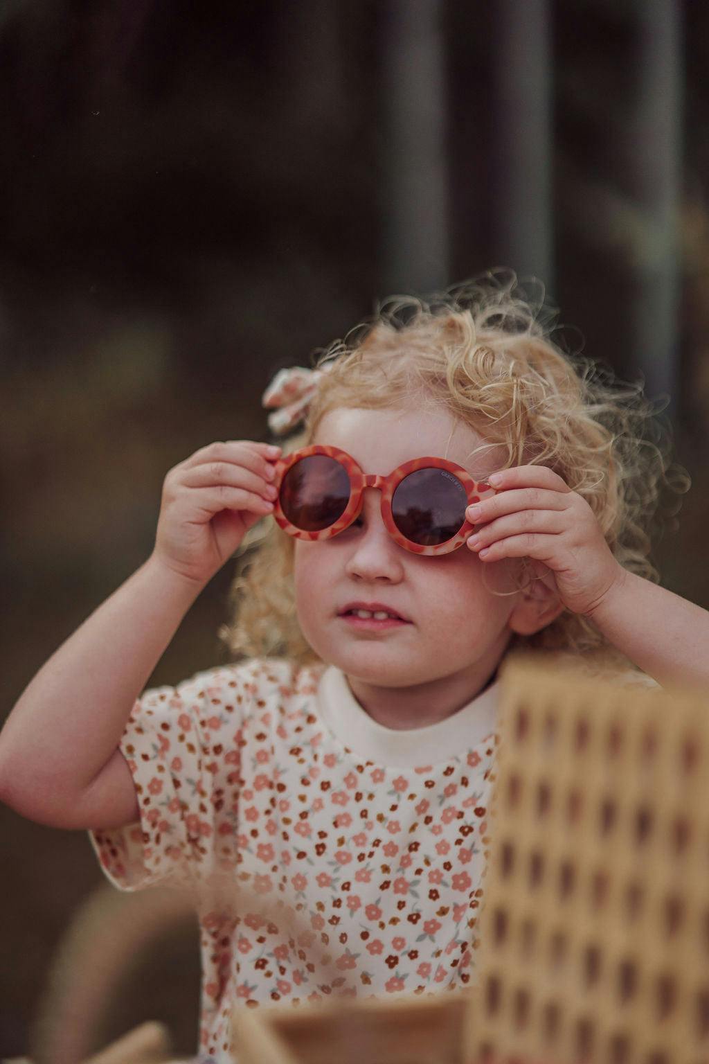 Original Round | Flexible Polarized Sunglasses | Sunset Tortoise