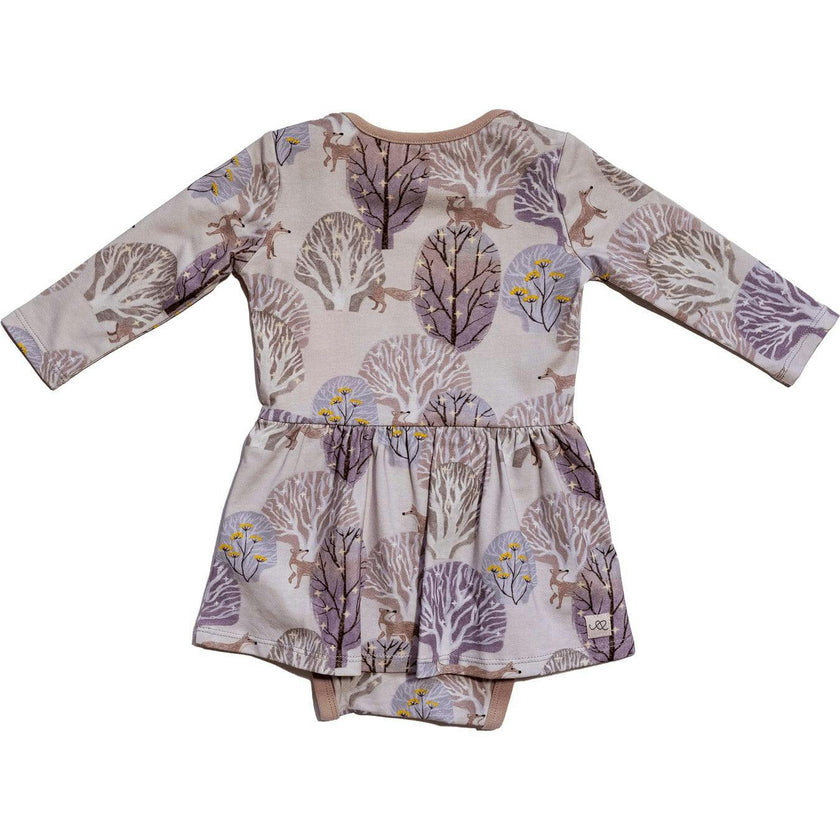Baby Isabelle Print Long Sleeve Onesie Dress