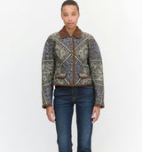 The Dax Jacket - Olive Equestrian Scarf