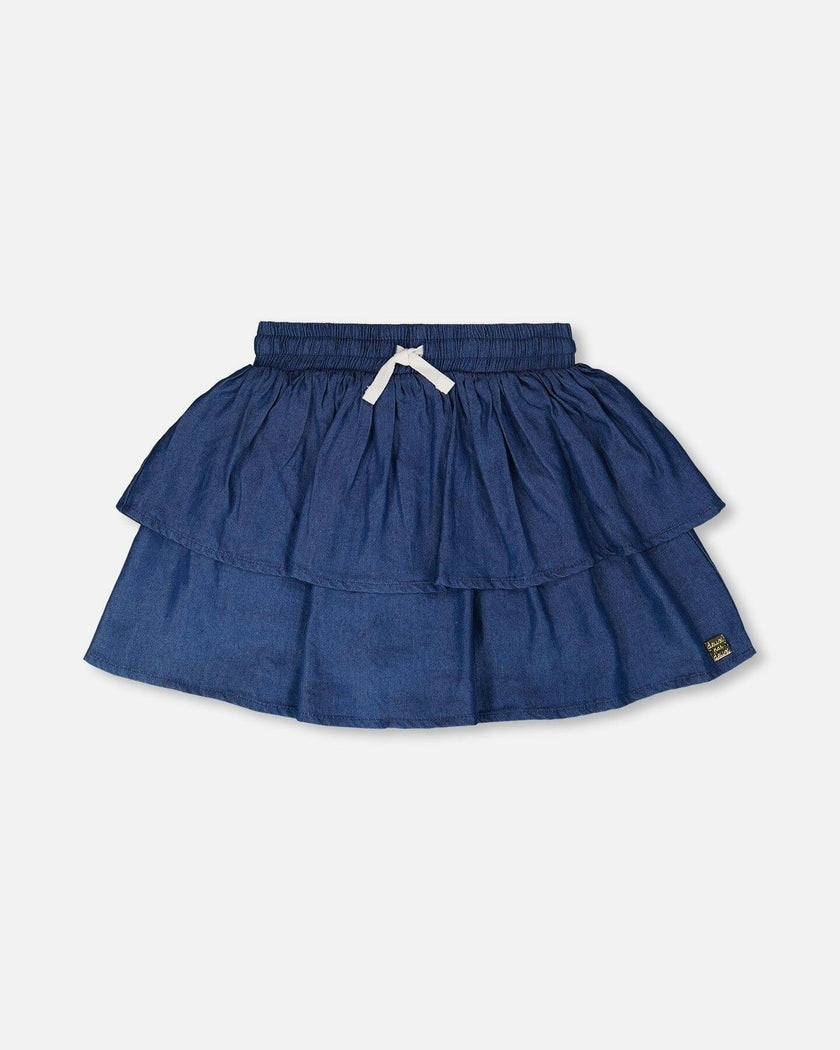 Chambray Skort