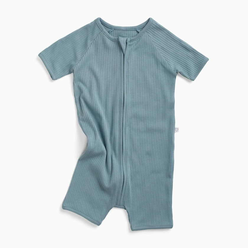 Ribbed Zip Summer Pajamas