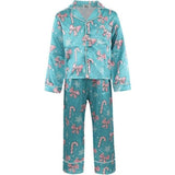 Women's Candy Cane Silk Set
