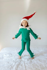 Green Holiday Elf Pajama Costume