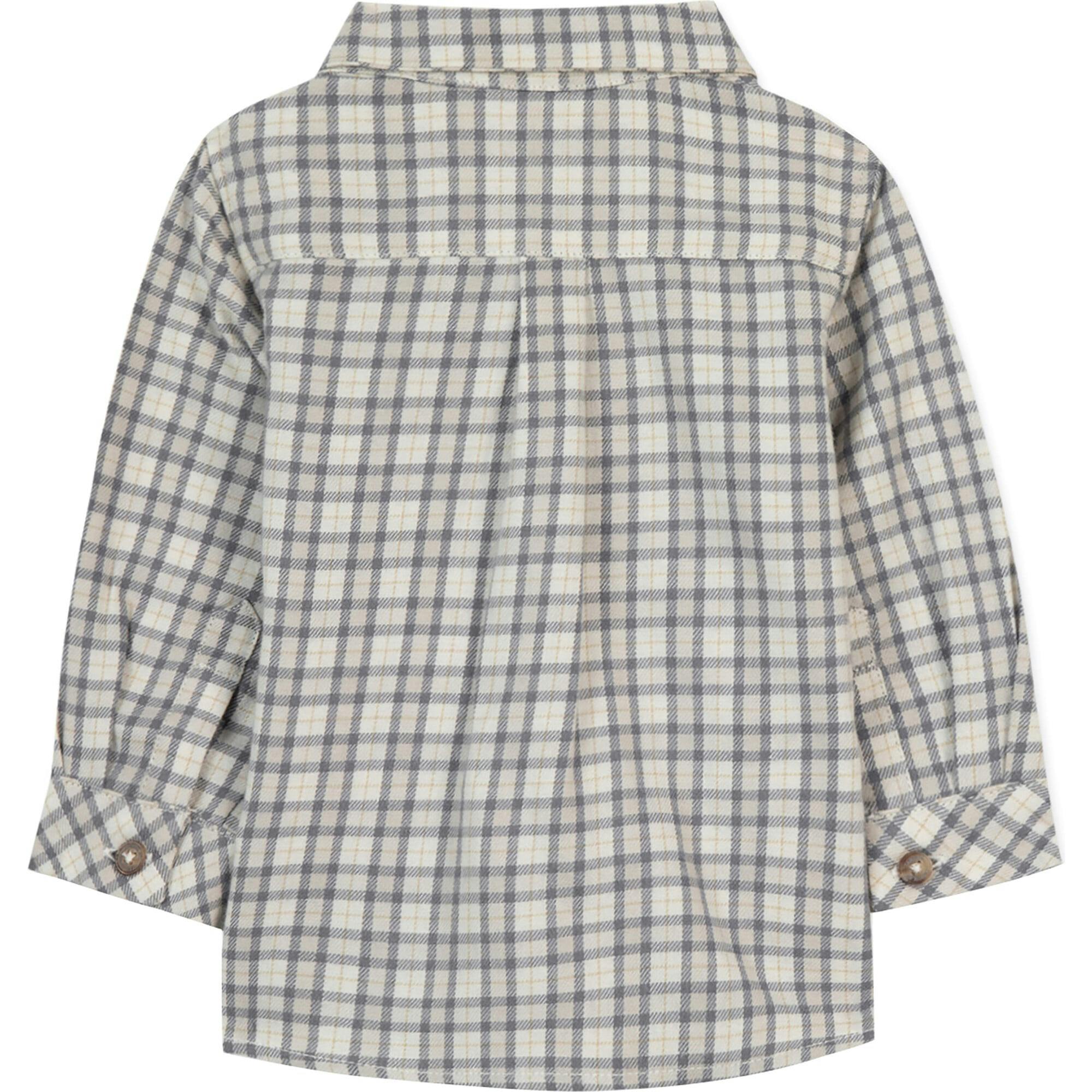 Baby Plaid Long Sleeve Button-Down Shirt
