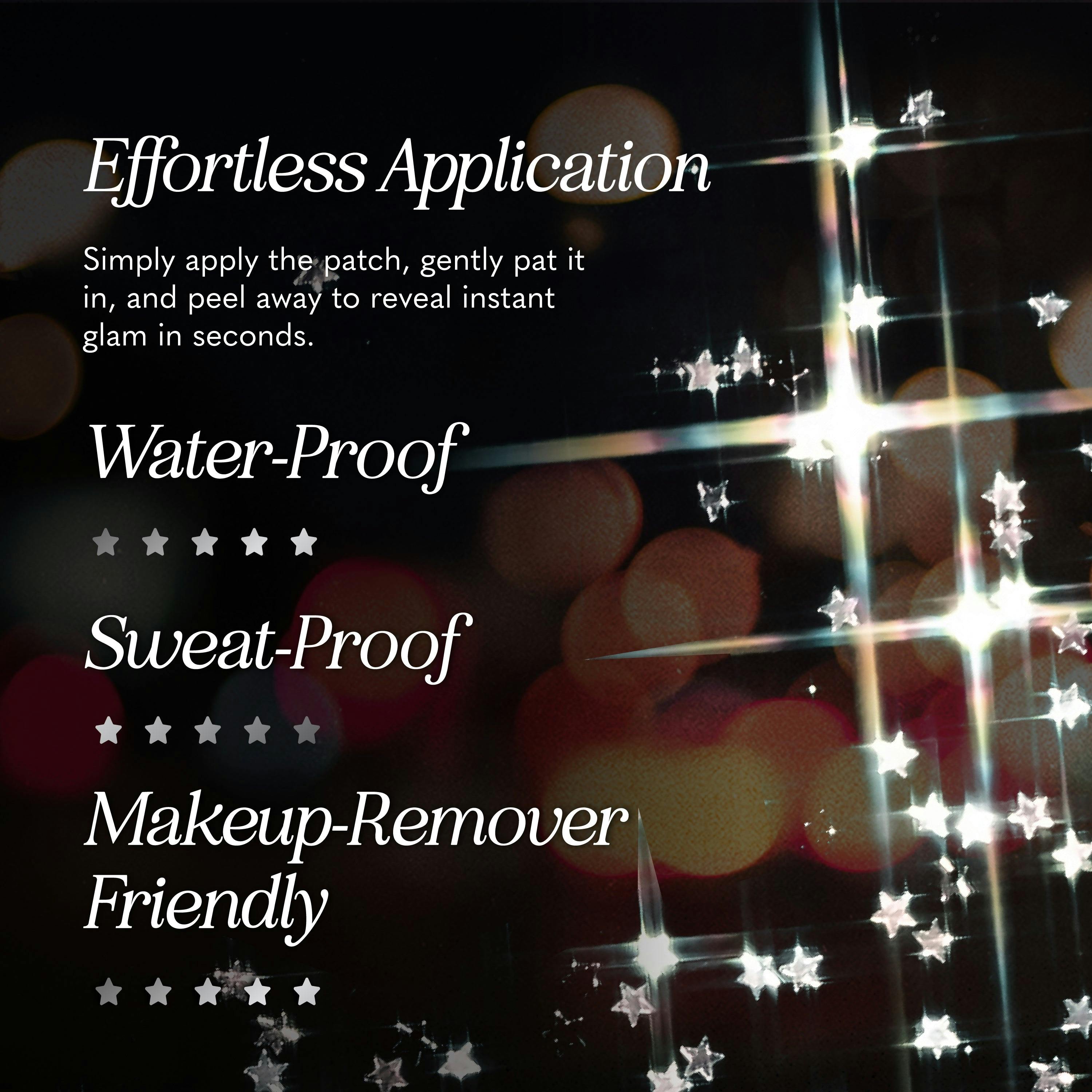 Silver Glitter Freckles Makeup Patches