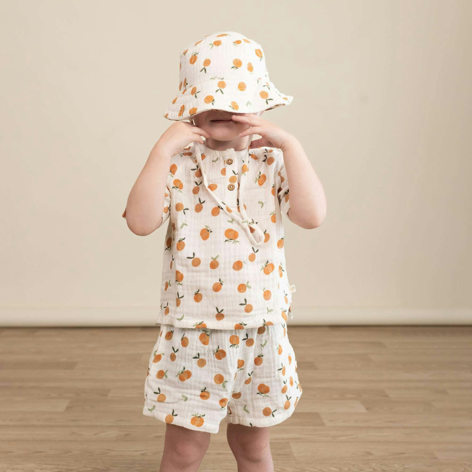 Organic Raglan Shirt & Shorts Set