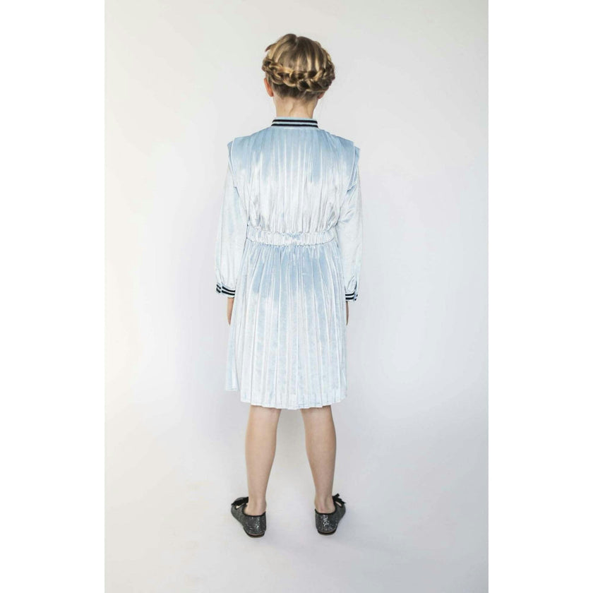 Vivienne dress (velvet sky blue)