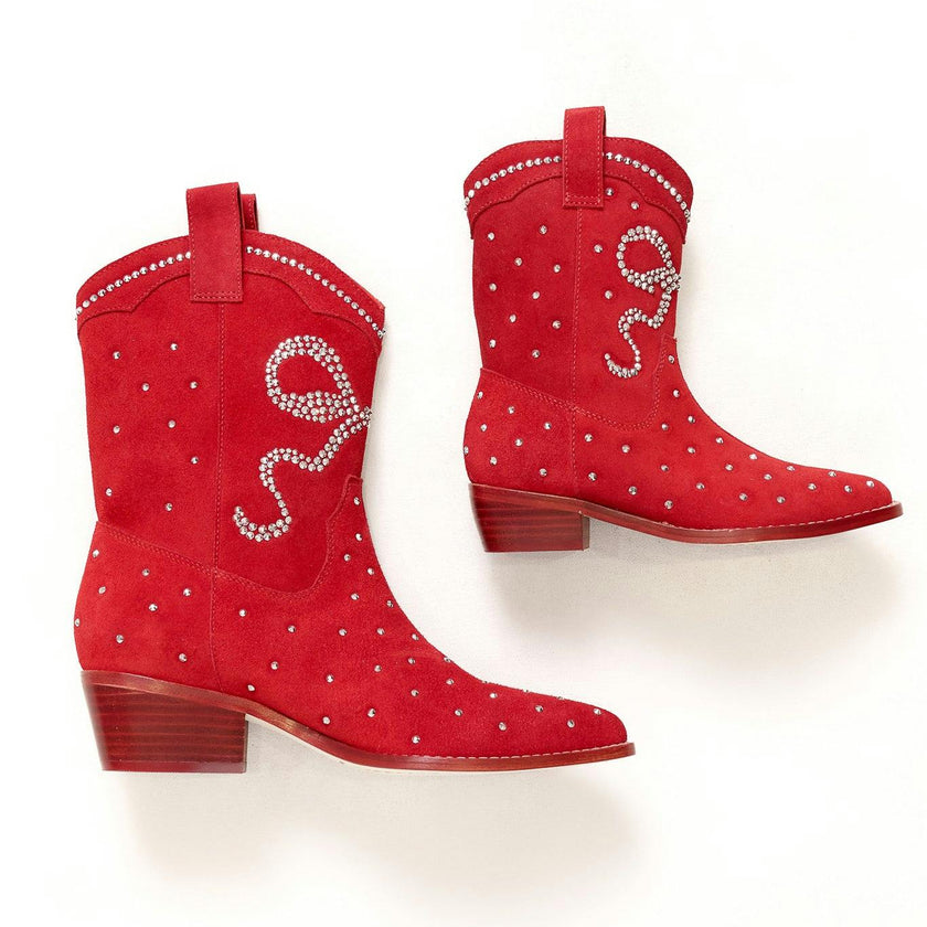 Mini Channing Bootie in Red