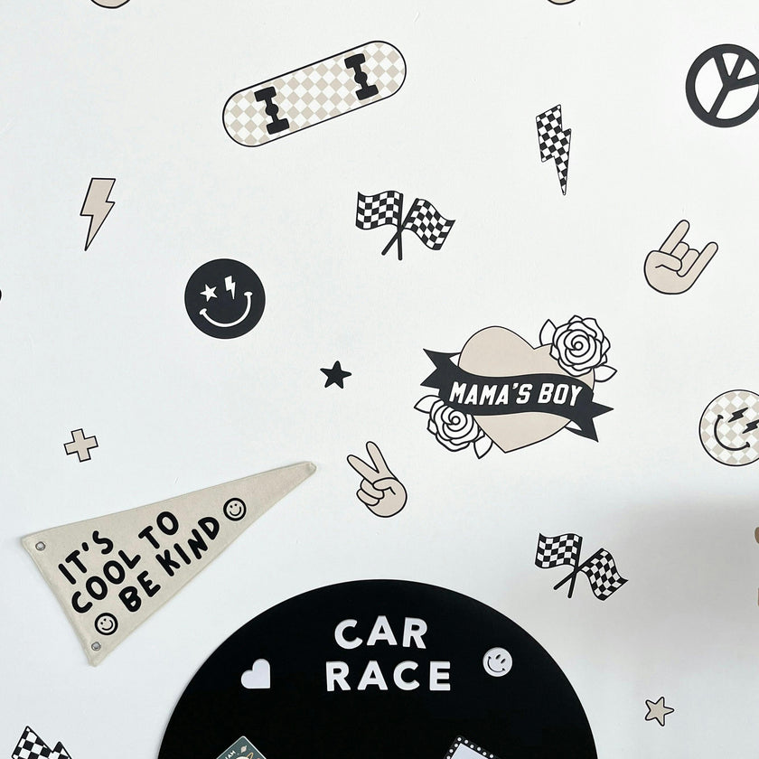 Peel & Stick Fabric Wall Stickers