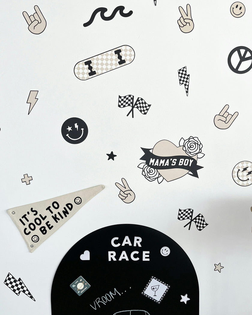 Peel & Stick Fabric Wall Stickers