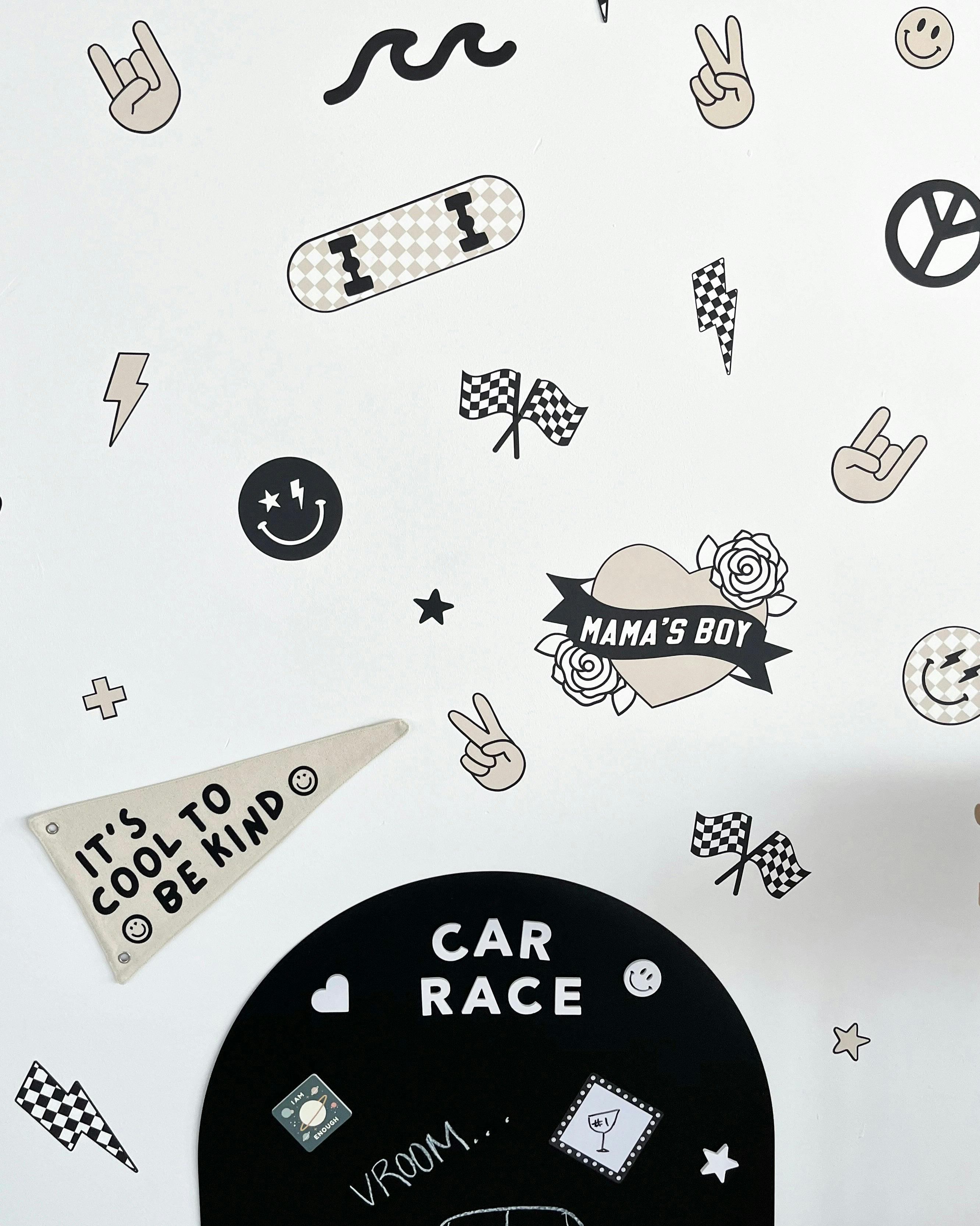 Peel & Stick Fabric Wall Stickers