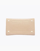 Medium Stylish, Chic Insulated Lunchbox, Cream Croc