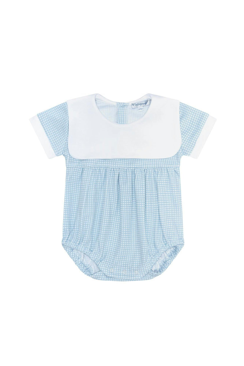 Blue Gingham Baby Bubble