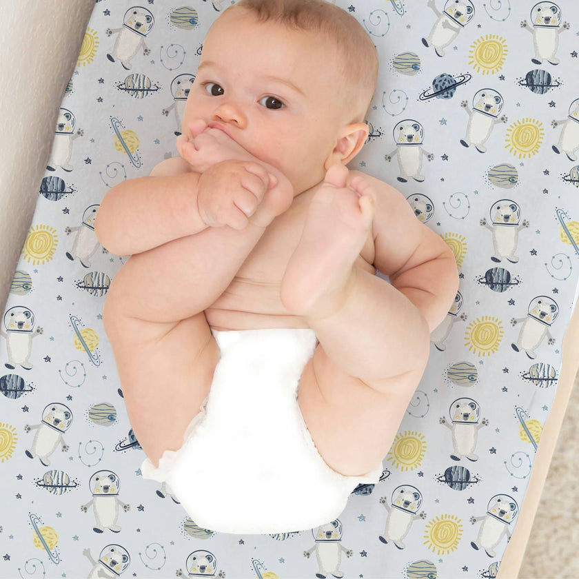 Print Organic Changing Pad Cover