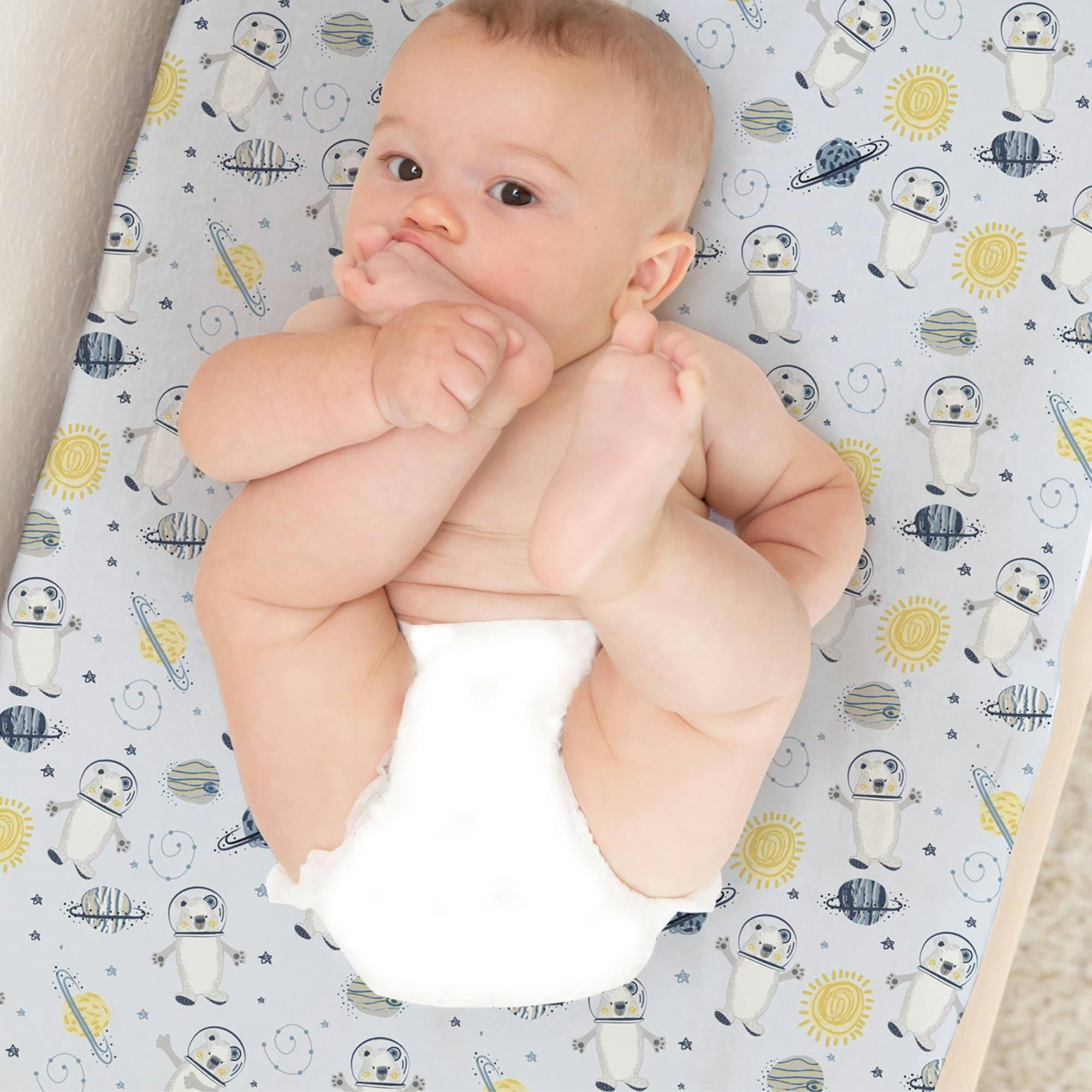 Print Organic Changing Pad Cover