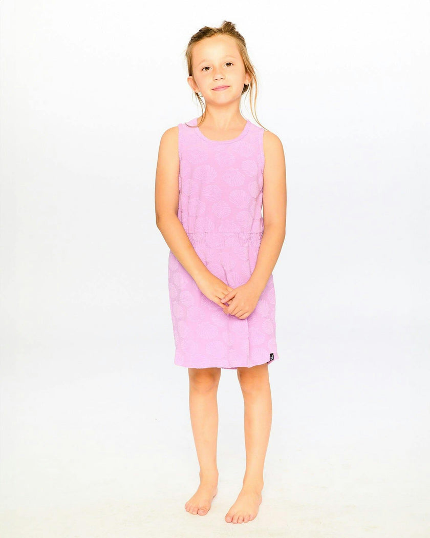 Terry Cloth Beach Dress Lilac - 3