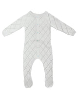 Diamond Pointelle Long Sleeve Footie
