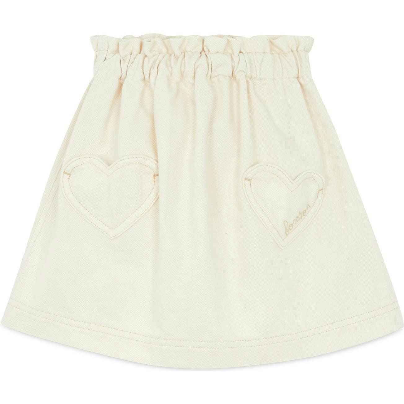 BONTON Heart-Pocket Douchka Skirt - Marshmallow