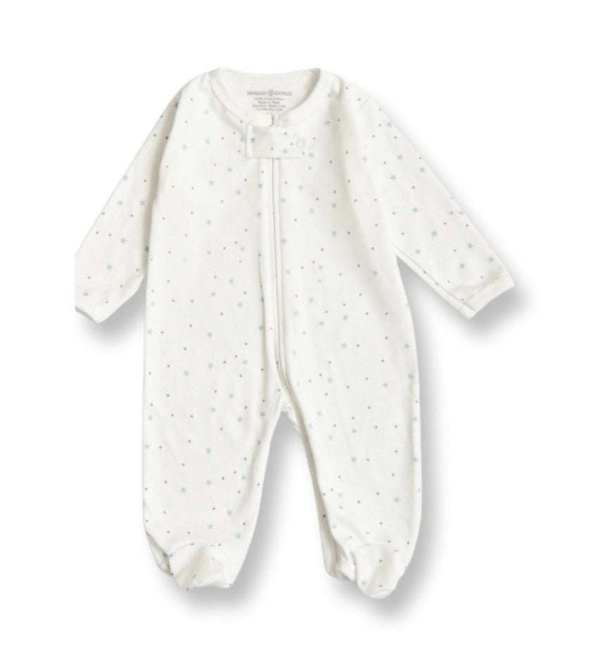 Stars Print Baby Footie Sleeper | Hypoallergenic Pima Cotton