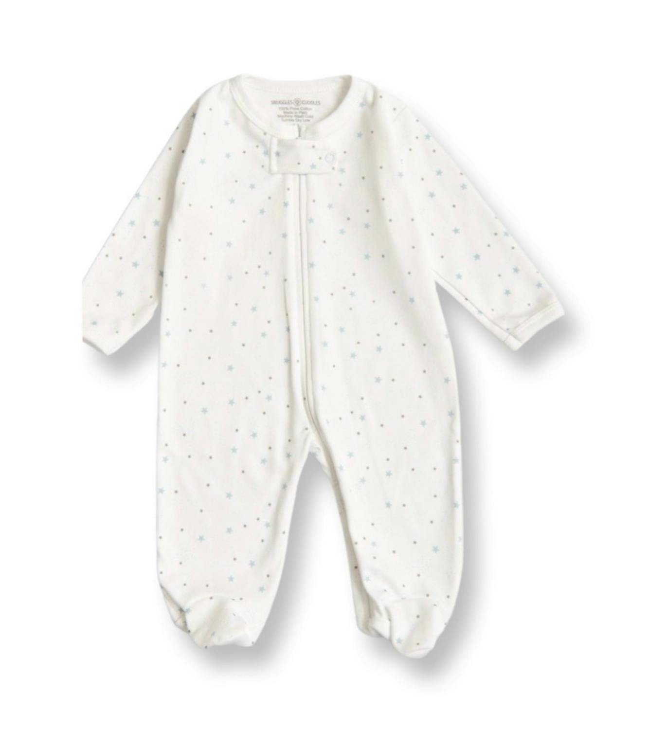 Stars Print Baby Footie Sleeper | Hypoallergenic Pima Cotton